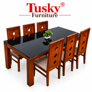 Premium 6-Seater Mahagoni Dining Table Set