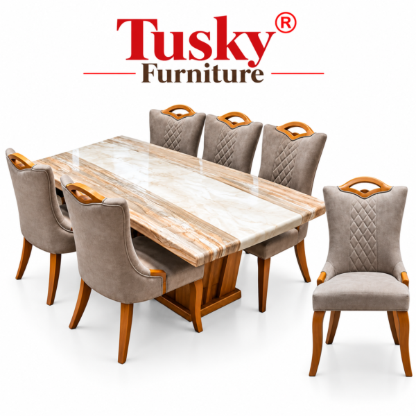 Tusky Furniture Marble Dining Set