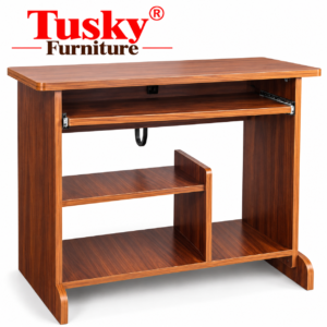 Premium Wooden Computer Table with Keyboard Tray - Image 1