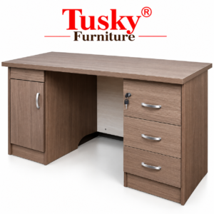 Premium Wooden Office Computer Table with Storage